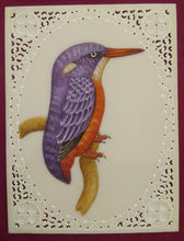 Load image into Gallery viewer, Beautiful KingFisher Bird Miniature Painting India Famous Artist - ArtUdaipur
