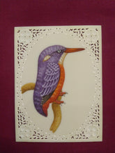 Load image into Gallery viewer, Beautiful KingFisher Bird Miniature Painting India Famous Artist - ArtUdaipur
