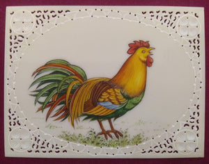 ColorFul Chicken Hen Miniature Painting India Art - ArtUdaipur