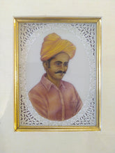 Load image into Gallery viewer, Hand Painted Old Village Men Portrait Detailed Miniature Painting Art Work Brush Framed - ArtUdaipur
