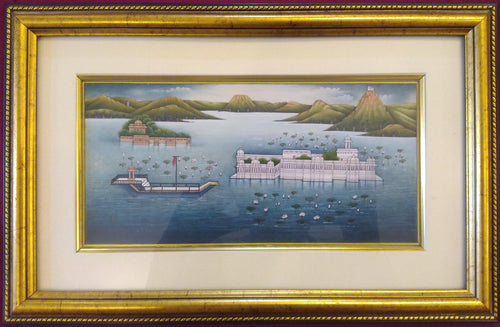 Udaipur City Framed Painting JagMandir Home Decor