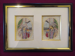 Hand Painted Mughal Mogul Bahadur Shah Zahan Mumtaz Miniature Painting Art - ArtUdaipur