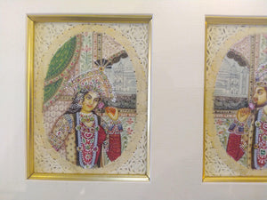 Hand Painted Mughal Mogul Bahadur Shah Zahan Mumtaz Miniature Painting Art - ArtUdaipur