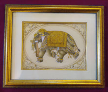 Load image into Gallery viewer, Hand Painted Elephant Decor Rare Detailed Miniature Painting India Artwork Animal Fine Art - ArtUdaipur
