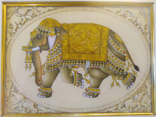Load image into Gallery viewer, Hand Painted Elephant Decor Rare Detailed Miniature Painting India Artwork Animal Fine Art - ArtUdaipur
