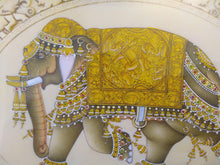 Load image into Gallery viewer, Hand Painted Elephant Decor Rare Detailed Miniature Painting India Artwork Animal Fine Art - ArtUdaipur
