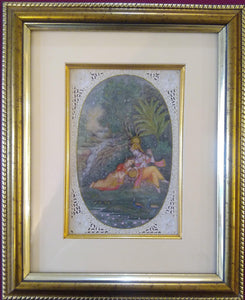 Krishna Radha Framed Painting Artwork Home Decor