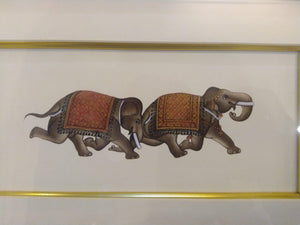 Framed Elephant Artwork