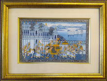 Load image into Gallery viewer, Udaipur City Procession Painting Framed
