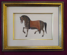 Load image into Gallery viewer, Hand Painted Horse Decor Rare Detailed Miniature Painting India Artwork Animals - ArtUdaipur
