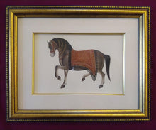 Load image into Gallery viewer, Hand Painted Horse Decor Rare Detailed Miniature Painting India Artwork Animals - ArtUdaipur
