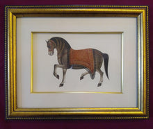 Load image into Gallery viewer, Hand Painted Horse Decor Rare Detailed Miniature Painting India Artwork Animals - ArtUdaipur
