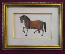 Load image into Gallery viewer, Hand Painted Horse Decor Rare Detailed Miniature Painting India Artwork Animals - ArtUdaipur
