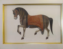 Load image into Gallery viewer, Hand Painted Horse Decor Rare Detailed Miniature Painting India Artwork Animals - ArtUdaipur
