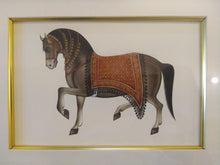 Load image into Gallery viewer, Hand Painted Horse Decor Rare Detailed Miniature Painting India Artwork Animals - ArtUdaipur
