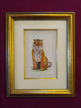 Load image into Gallery viewer, Hand Painted Tiger Decor Rare Detailed Miniature Painting India Art Animals - ArtUdaipur
