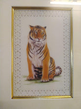 Load image into Gallery viewer, Hand Painted Tiger Decor Rare Detailed Miniature Painting India Art Animals - ArtUdaipur

