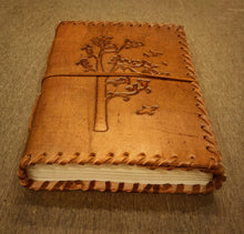 Load image into Gallery viewer, Tree of Life Embossed Leather Journal
