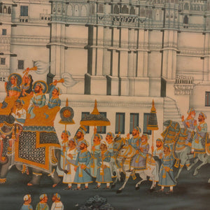 Indian Procession Painting