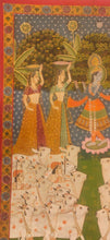 Load image into Gallery viewer, Krishna Cow Pichwai Painting
