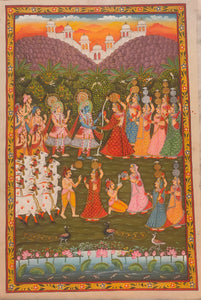 Krishna With Gopis Painting
