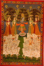 Load image into Gallery viewer, Krishna With Cows Painting
