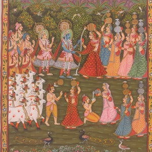 Krishna Raas Leela Pichwai Painting