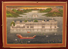 Load image into Gallery viewer, Lake Palace Indian Painting
