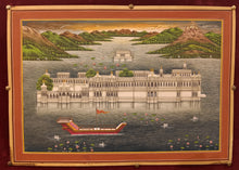 Load image into Gallery viewer, Lake Palace Indian Painting

