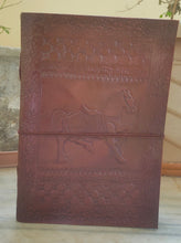 Load image into Gallery viewer, Large Leather Bound Leather Journal
