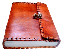 Load image into Gallery viewer, Leather Bound Handmade Notebook
