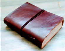 Load image into Gallery viewer, Handmade Leather Notebook
