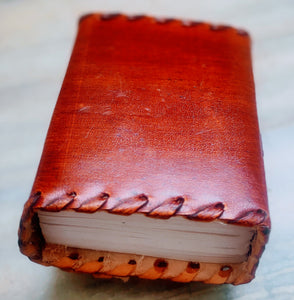 Plain Hand Stitched Leather Diary