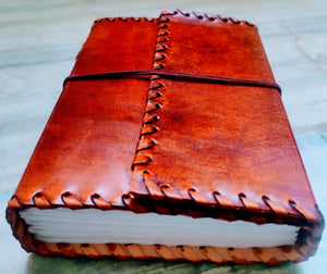 Plain Leather Notebook Handmade