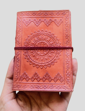 Load image into Gallery viewer, Refillable Leather Bound Unlined Journal
