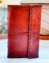 Load image into Gallery viewer, Refillable Leather Journal Handmade
