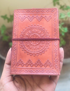 Refillable Small Leather Notebook