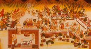 Gogunda Festival Celebration Finest Udaipur Indian Miniature Painting