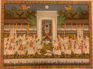 Shreenathji Cow Painting