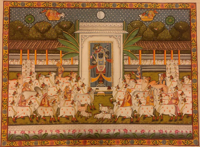 Shreenathji Cow Painting