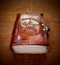 Load image into Gallery viewer, Star Embossed Leather Journal
