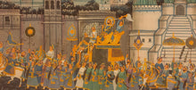 Load image into Gallery viewer, Large Wall Decor Indian Miniature Procession Miniature Painting Art
