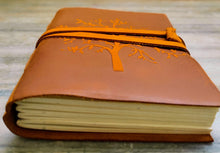 Load image into Gallery viewer, Tree of Life Embossed Leather Journal
