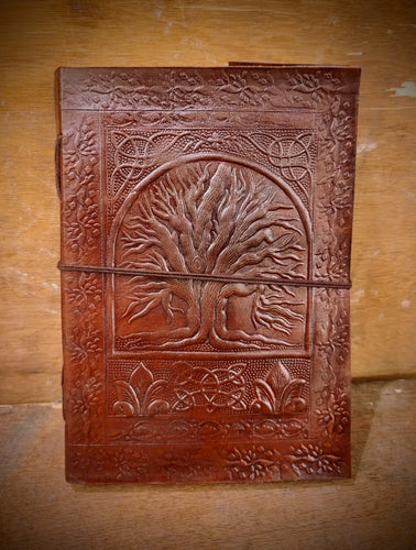 Tree of Life Leather Bound handmade Journal