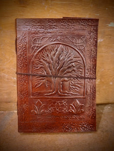 Tree of Life Leather Bound handmade Journal