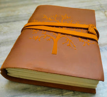 Load image into Gallery viewer, Tree of Life Leather Notebook
