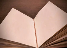 Load image into Gallery viewer, Heart Embossed A5 Sized Large Handmade Leather Bound Journal with Unlined Refillable Pages
