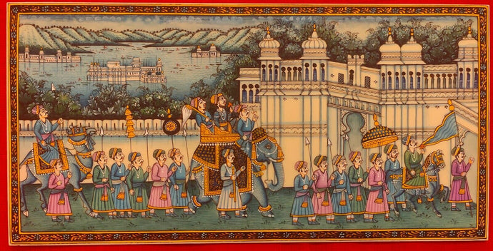 Indian Procession painting
